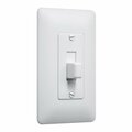 Cb Distributing Masque 1 Gang White Plastic Toggle Wall Plate Cover ST152512